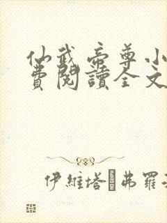 仙武帝尊小说免费阅读全文无删减封面