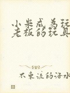 小米成为玩具店老板的玩具