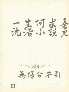 一生何求秦菲雪沈浩小说免费阅读全文