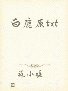 白鹿原txt