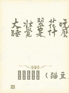 大壮翠花晚上不睡觉是什么电视剧