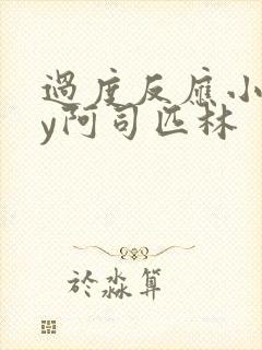 过度反应小说by阿司匹林封面