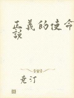 正义的使命 小说