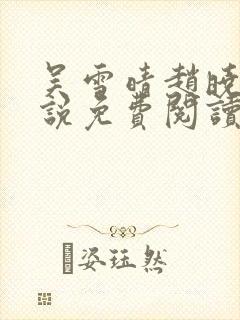 吴雪晴赵晓东小说免费阅读