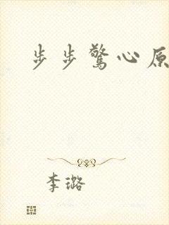 步步惊心原著封面