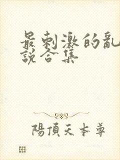 最刺激的乱惀小说合集