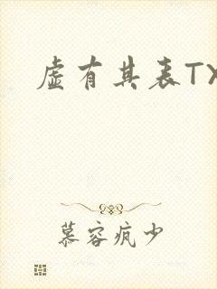 虚有其表TXT封面