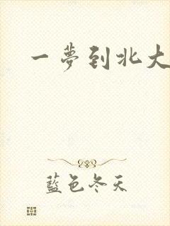 一梦到北大
