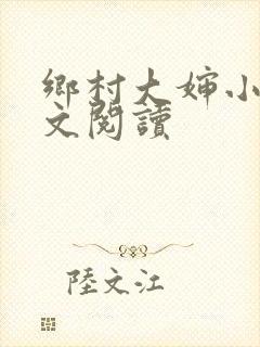 乡村大婶小说全文阅读