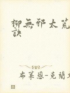 柳无邪太荒吞天诀封面