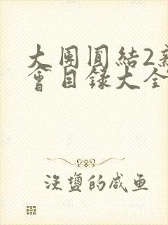 大团圆结2亲情会目录大全免费阅读封面