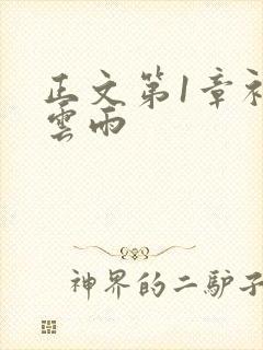 正文第1章初尝云雨封面