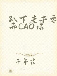 趴下老子要从后面CAO你