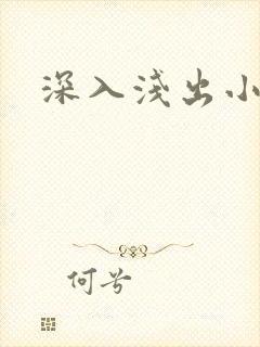 深入浅出小说封面