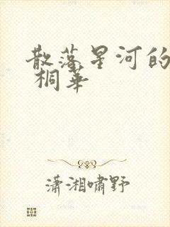 散落星河的记忆 桐华封面