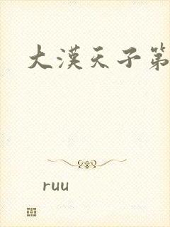 大汉天子第一部封面