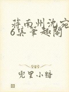 蒋南州沈宛月16集笔趣阁封面