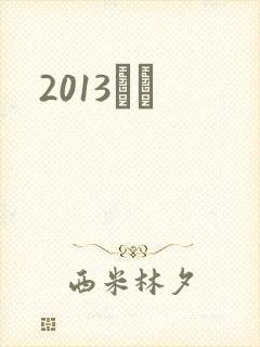 2013С˵封面