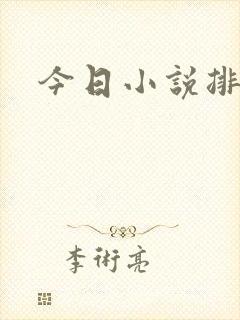 今日小说排行榜封面