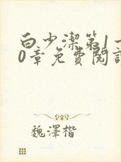 白少洁第1一40章免费阅读