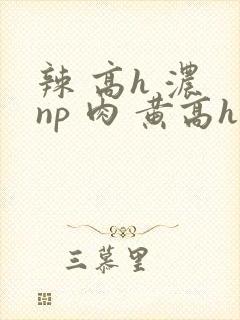 辣 高h 浓 np 肉 黄高h封面