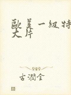 欧美一级特黄a大片封面