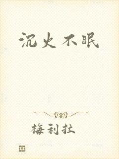 沉火不眠封面