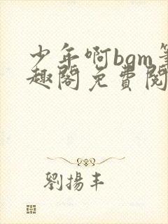 少年啊bgm笔趣阁免费阅读全文下载