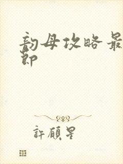 韵母攻略最新章节