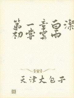 第一章白洁少妇初尝云雨封面