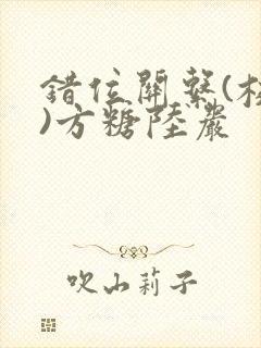 错位关系(校园)方糖陆岩封面