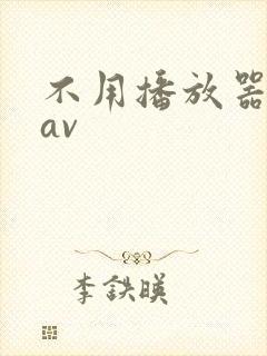 不用播放器的gav封面