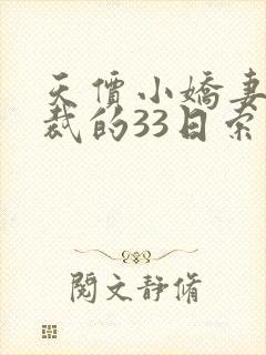 天价小娇妻,总裁的33日索情全文免费