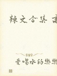 辣文合集 高h
