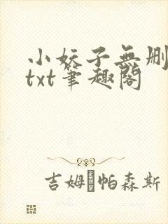 小妖子无删减版txt笔趣阁