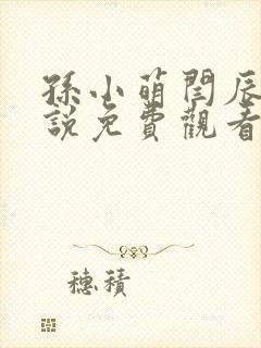 孙小萌闫辰的小说免费观看