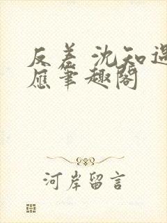 反差 沈知遇晏应笔趣阁