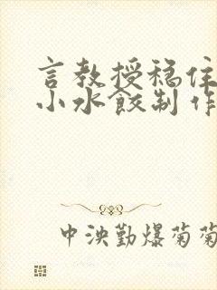 言教授稳住肉馅小水饺制作方法小说封面