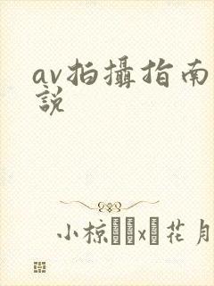 av拍摄指南小说