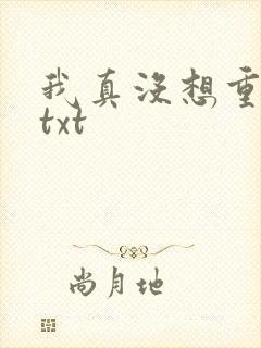我真没想重生啊txt
