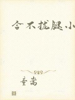 合不拢腿小说