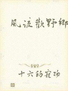 风流欢野乡封面