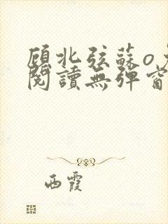 顾北弦苏o免费阅读无弹窗笔趣阁封面