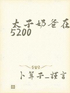 太子奶爸在花都5200