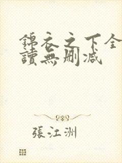 锦衣之下全文阅读无删减