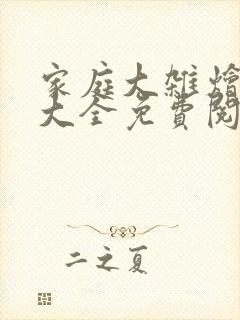 家庭大杂烩小说大全免费阅读封面