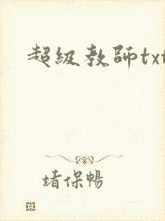 超级教师txt