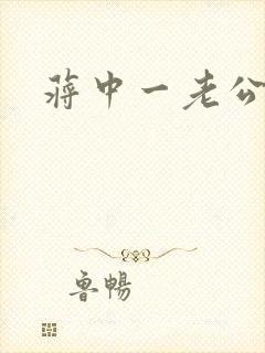 蒋中一老公封面