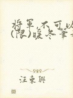将军,不可以!(限)暖冬笔趣阁免费阅读