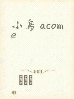 小鸟 acome